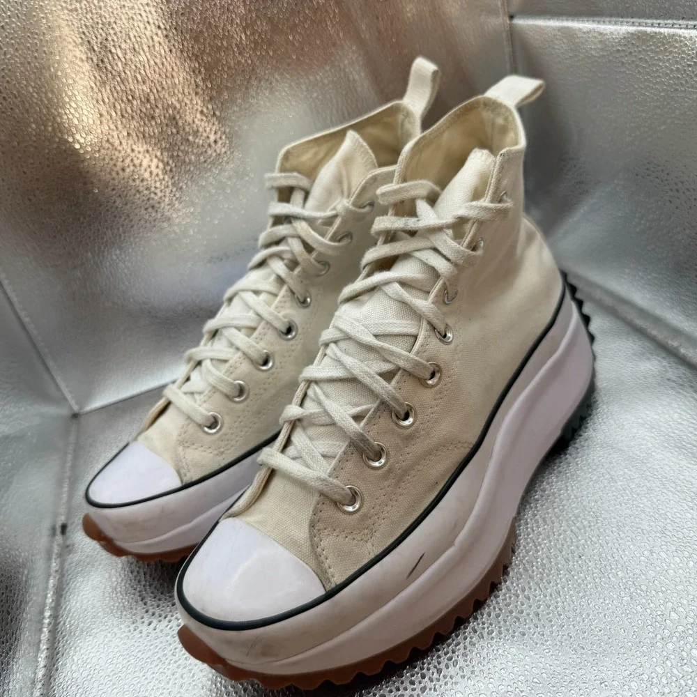 Size 8.5M/10W Converse‎ Run Star Hike Beige Unisex High Top Sneakers 166799C